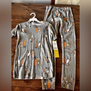 Carter's Kids Easter Bunny and Carrot 2-Piece Pajama Set Size 12